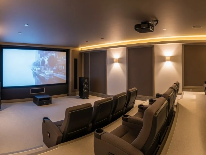 Integrated surround sound system in an Alexandria, VA home theater