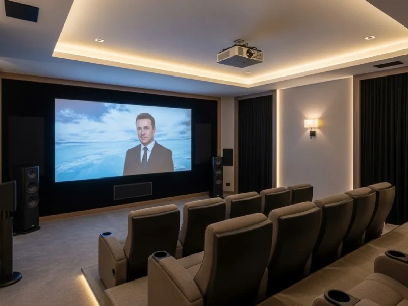 Integrated surround sound speakers in a Leesburg, VA home theater