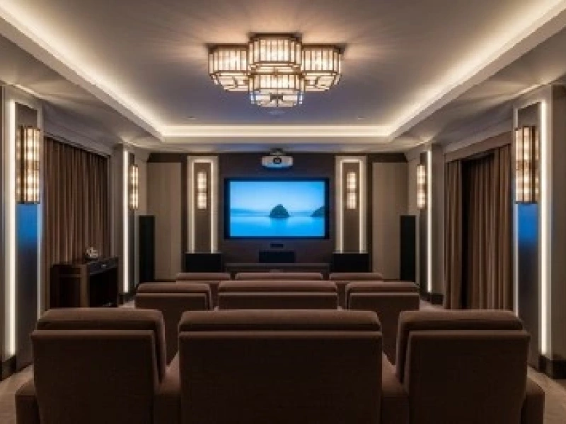 Lightingand Technology With Dramatic Presence 01 - Transcend Home Theater project photo