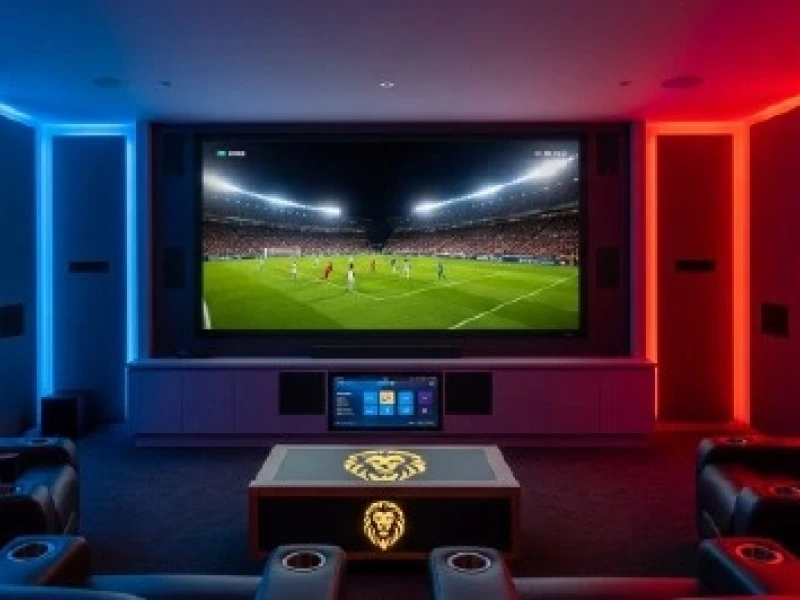 Lightingand Technology That Reacttothe Game 01 - Transcend Home Theater project photo