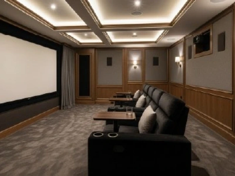 Lightingand Technology That Disappear Intothe Design 01 - Transcend Home Theater project photo