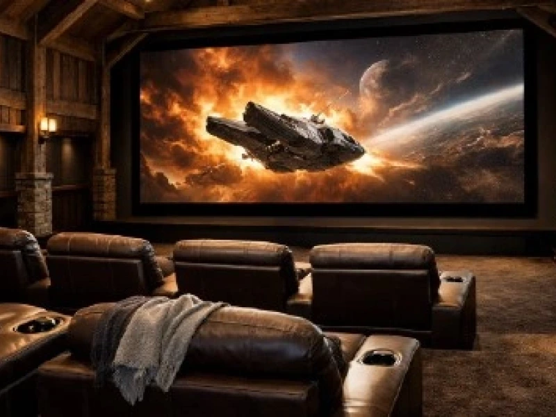 Projectionand Technology Designedfor Grand Spaces 01 - Transcend Home Theater project photo