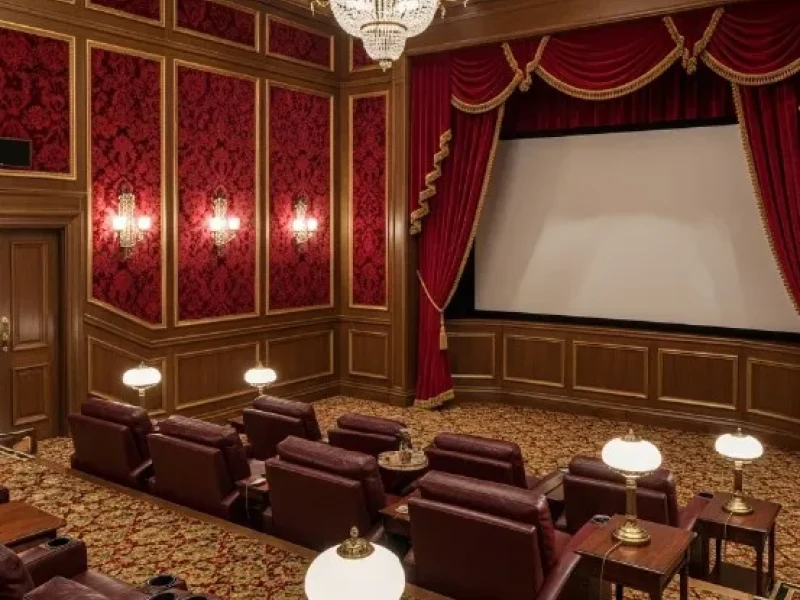 Custom Classic Cinema Room Design With Vintage Character 01 - Transcend Home Theater project photo
