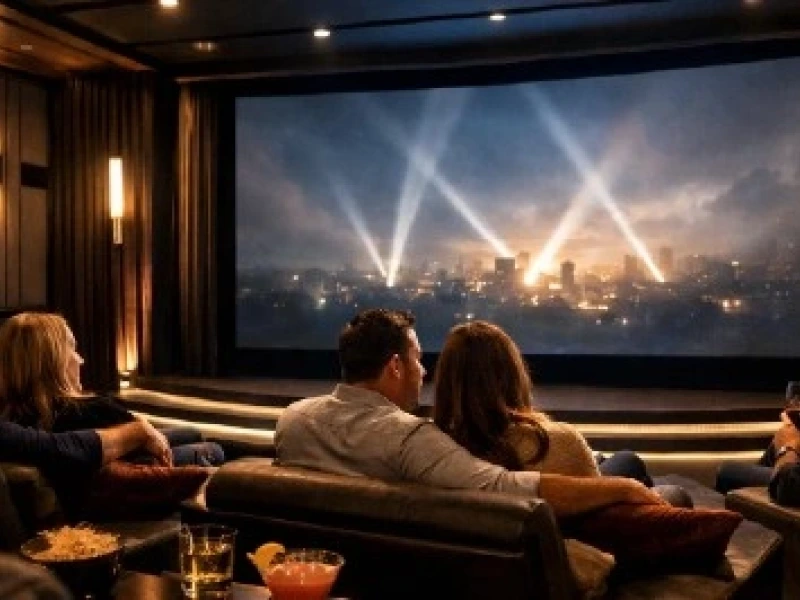 Lightingand Technology That Create Cinematic Drama 01 - Transcend Home Theater project photo