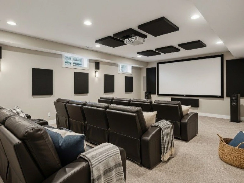 Code Compliant Safety Comfort Features 01 - Transcend Home Theater project photo