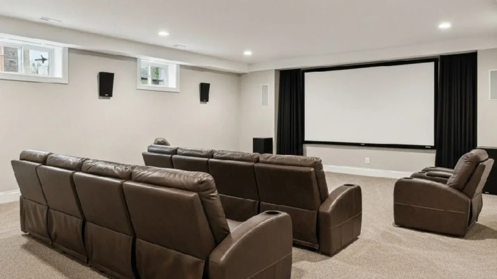 Custom Family Basement Theater Design That Fits Your Home2 01 - Transcend Home Theater project photo
