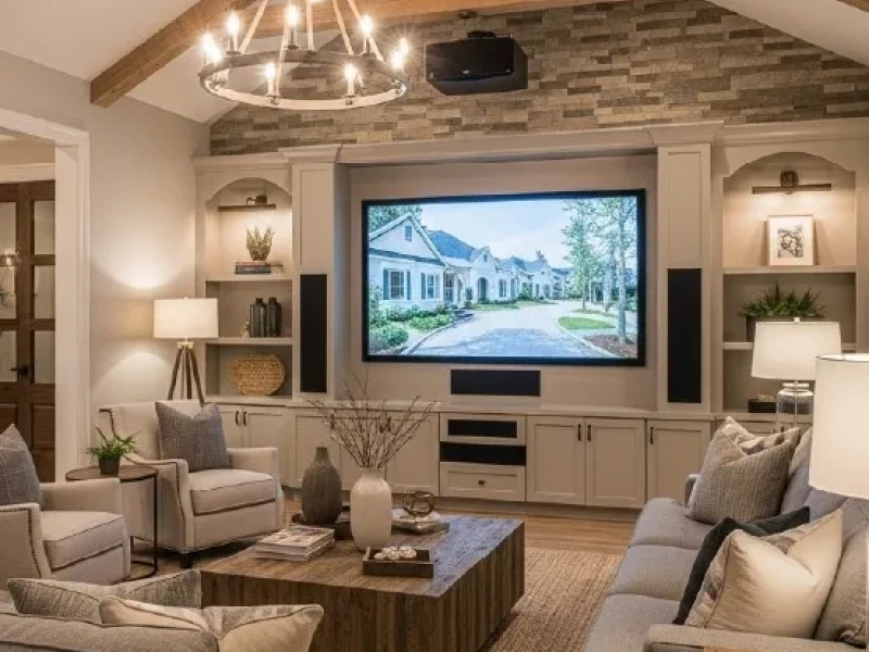 Where Farmhouse Style Meets Modern Entertainment 01 - Transcend Home Theater project photo
