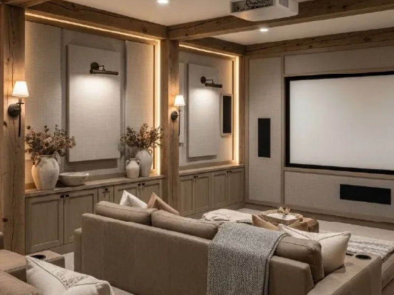 Custom Modern Farmhouse Theater Design That Fits Your Home 01 - Transcend Home Theater project photo