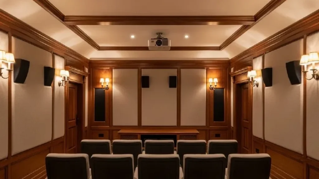 Acoustic Treatments Designedfor Classic Interiors 01 - Transcend Home Theater project photo