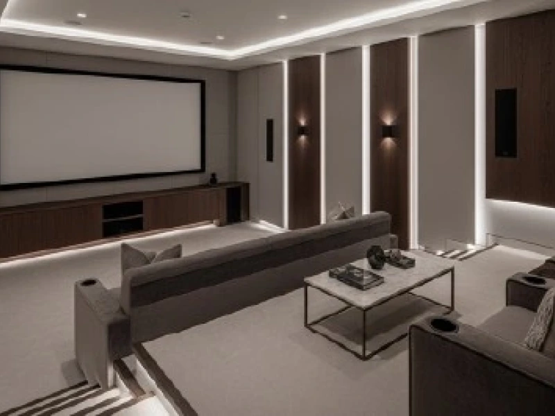 Smart Lightingand Technology Integration 01 - Transcend Home Theater project photo