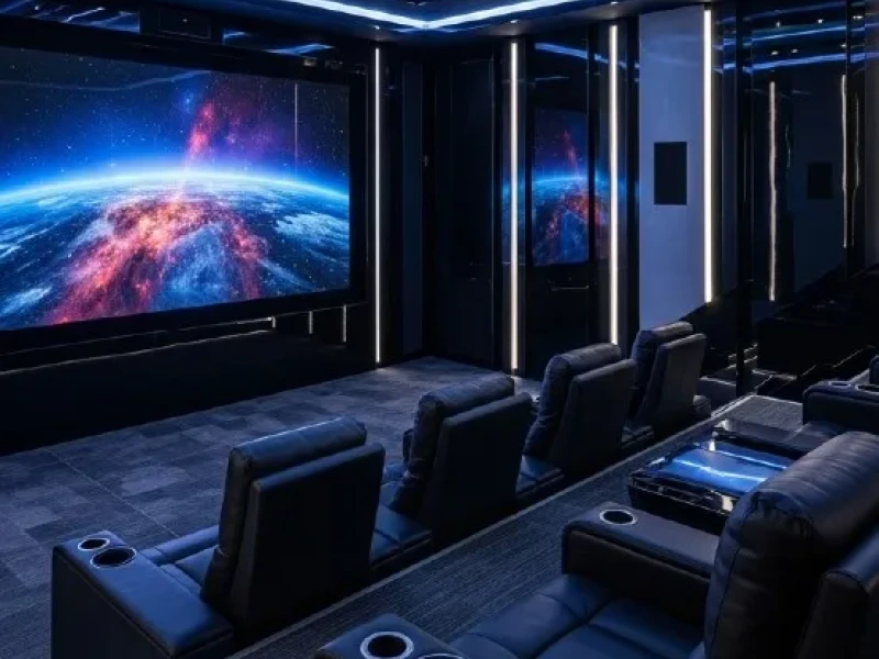 Custom Sci Fi Home Theater Design That Feels Otherworldly 01 - Transcend Home Theater project photo