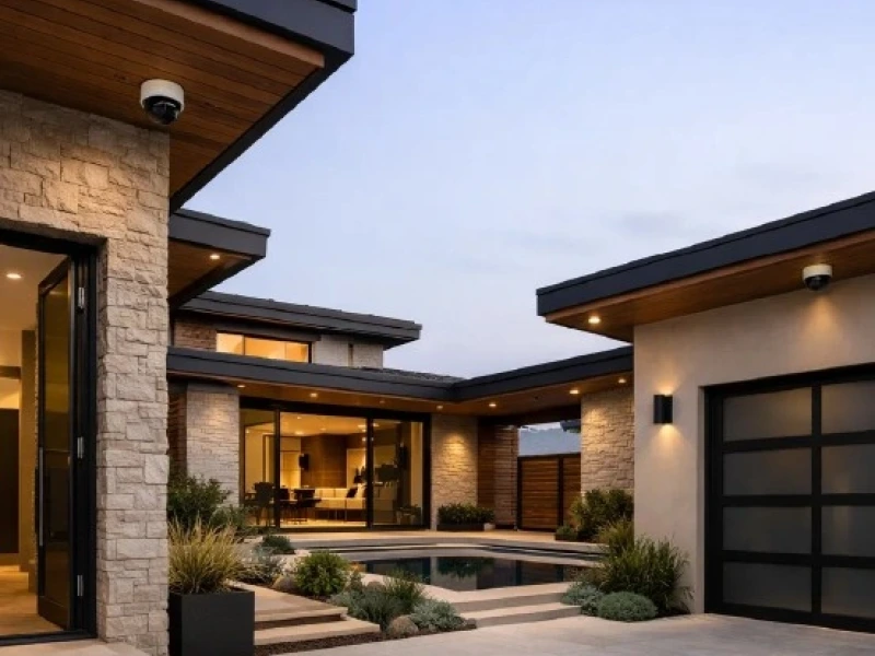 Custom Home Security Camera Installationfor Your Property 01 - Transcend Home Theater project photo