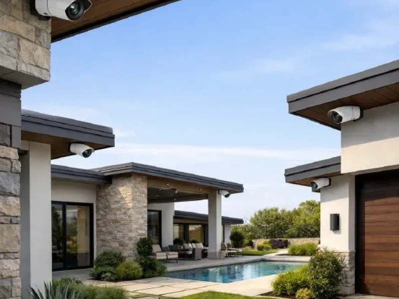 Custom Outdoor Security Camera Installationfor Your Property 01 - Transcend Home Theater project photo
